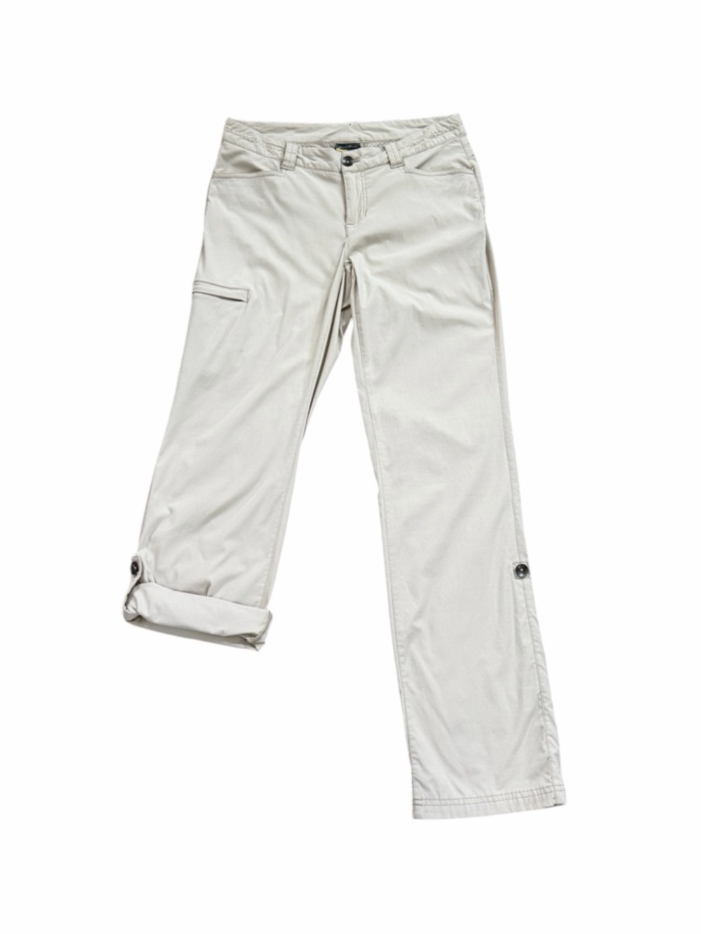 Eddie Bauer Women's Beige Roll Up Convertible Hiking Pants Size 2